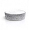 Polyester Ribbon, Silver, 1 inch(25mm), about 10.94 Yards(10m)/Roll