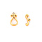 Stainless Steel Toggle Clasps, Golden, Teardrop, clasps: 19x10mm, bar: 16.5x7mm