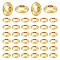 40Pcs Flat Round Spacer Beads 5mm 18K Gold Plated Beads Loose Jewelry Making Beads Smooth Metal Heishi Beads Gold Brass Tiny Beads for Jewelry Making Hole: 1.5mm