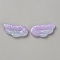 Resin Cabochons, Wings, Violet, 32~33x16~18x4.5mm