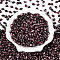 Spray Painted Glass Seed Beads, Oval, Light Coral, 7x4~4.5mm, Hole: 0.9mm, about 2500pcs/pound