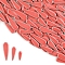 3 Styles Teardrop Shape Porcelain Mosaic Tiles, for DIY Mosaic Art Crafts, Picture Frames and More, Indian Red, 21~40x8~12x4mm, about 100g/set