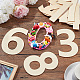 NBEADS 1 Set 0-9 Large Wood Number WOOD-WH0034-23A-4