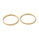 イオンプレーティング（ip）304ステンレスフィンガー指輪  ゴールドカラー  usサイズ9（18.9mm） RJEW-I101-02D-G-2