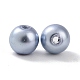 Pandahall elite 4mm aproximadamente 1000 uds cuentas de perlas de vidrio azul pizarra medio pequeño brillo satinado cuentas redondas sueltas en una caja para hacer joyas HY-PH0002-06-B-3