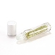 ガラスローラーボールボトル  詰め替え可能な香水瓶  天然ペリドットチップビーズ  パーソナルケア用  86x19mm  4個/箱 AJEW-SZ0001-10A-4
