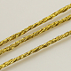 メタリック糸  刺しゅう糸  9プライ  ゴールド  0.8mm  約328.08ヤード（300m）/ロール MCOR-G001-0.8mm-01-2
