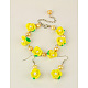 Mode ensembles de bijoux: boucles d'oreilles et bracelets SJEW-JS00169-4