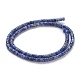 Perles de jaspe tache bleue naturelle G-H230-25-3