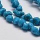 Synthetic Turquoise Nuggets Beads Strands G-L269-01-2