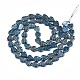 Electroplate Glass Beads Strands EGLA-S188-16-C04-2