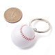 Portachiavi con ciondoli a tema palla sportiva in plastica ABS KEYC-JKC00659-05-3