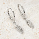 Boucles d'oreilles créoles en argent sterling plaqué rhodium 925 RO4900-2-2