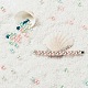 300pcs perles rondes en perles de verre nacré peintes au four HY-FS0001-04-6