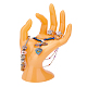 Supporti per espositori per gioielli a mano in manichino di plastica RDIS-WH0009-013C-1