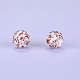 Perles focales rondes en silicone imprimées SI-JX0056A-213-1