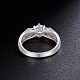 Shegrace 925 anillo de dedo de plata esterlina JR506A-4