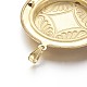 Handmade Brass Locket Pendants KK-P179-F01-3