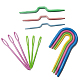 13Pcs ABS Plastic Knitting Sewing Needles PW22062476769-6