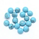 Synthetic Turquoise Cabochons G-P393-R13-4mm-1