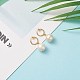 Boucles d'oreilles créoles à clips en perles keshi EJEW-JE03829-01-2