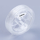 Runde elastische Kristallschnur, elastischer Perlenfaden, für Stretcharmbandherstellung, Transparent, 0.6 mm, ca. 16.4 Yard (15m)/Rolle