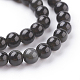 Naturale perle di ossidiana fili G-G099-4mm-24-3
