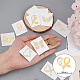OLYCRAFT 9pcs 1.6x1.6 Inch Breast Cancer Awareness Ribbon Pattern Stickers Breast Cancer Prevention Self Adhesive Gold Stickers Metal Gold Stickers for Scrapbooks Resin Crafts Water Bottle Decoration DIY-WH0450-032-2