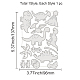 炭素鋼カッティングダイステンシル  DIYスクラップブッキング用  フォトアルバム  装飾的なエンボス加工  紙カード  マットプラチナカラー  恐竜の模様  13.7x9.6x0.08cm DIY-WH0309-200-6
