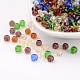 Mixed Color Round Glass Beads X-GR4mm-1