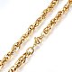 304 Stainless Steel Rope Chain Necklaces NJEW-L047-01G-1