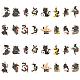 Chgcraft 32 個 16 スタイルゴシックテーマ合金エナメルペンダント diy 工芸品ジュエリーネックレスブレスレット作りハロウィン  ミックスカラー ENAM-CA0001-49-1