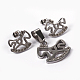 Hobbyhorse 304 inoxydable pendentifs en strass en acier et boucles d'oreille ensembles de bijoux SJEW-F130-05P-1