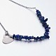 Lapis Lazuli Pendant Necklaces X-NJEW-JN01706-04-2