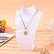 Organic Glass Necklace & Earring Standing Bust Displays NDIS-E006-2A-6