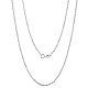 Ожерелье-цепочка из 925 стерлингового серебра с тонкими изящными звеньями для женщин и мужчин JN1096A-03-1