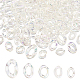 DICOSMETIC 150Pcs 5 Style AB Color Quick Link Connectors Transparent Acrylic Linking Ring Twist Curb Chains Plastic Twist Curb Chain for Chunky Purse Strap Bracelet Necklace Jewelry Making OACR-DC0001-01-1