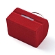 クマの形のベルベットのアクセサリー箱が付いている女性袋  ポータブルジュエリーボックスオーガナイザー収納ケース  リングイヤリングネックレス用  レッド  5.7x4.4x5.5cm X-VBOX-L002-E02-3