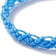 Nylon Thread Braided Cord Bracelet BJEW-JB07412-02-5