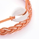 Waxed Cotton Cord Bracelets Sets BJEW-JB05139-01-2