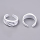 Spray Painted Alloy Cuff Rings RJEW-T011-34H-RS-1