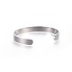 304 Stainless Steel Blank Cuff Bangles BJEW-E361-11P-3
