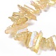 Natural Quartz Crystal Points Beads Strands G-K181-B27-3