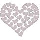 PandaHall Elite 30 pcs Heart Shape 304 Stainless Steel Blank Stamping Tag Pendants with 2mm Hole for Earring Bracelet Necklace Pendant Charm Jewelry Making STAS-PH0018-70P-2