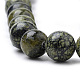 Natürliche Serpentin / grüne Spitze Stein Perlen Stränge G-S259-15-8mm-3