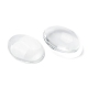 Transparent Oval Glass Cabochons GGLA-R022-40x30-3