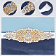 Craspire strass gürtel hochzeitskleid gürtel brautschärpe applique perlen perlen glitzern gürtel handgefertigte hochzeitszubehör für brautjungfernkleid abendkleid (weißes band + goldene Strasse) AJEW-CP0004-62C-4