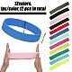 CHGCRAFT 12Pcs 12 Colors Stretchable Hat Band Ribbons Rubber Overlay Hat Bands for Hat Accessories Costume Headwear FIND-CA0008-47-2