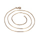 Créations de collier de chaîne en laiton de serpent MAK-L014-04C-2