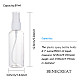 80 ml transparente Parfüm-Sprühflaschensets aus Kunststoff für Haustiere MRMJ-BC0001-57-2